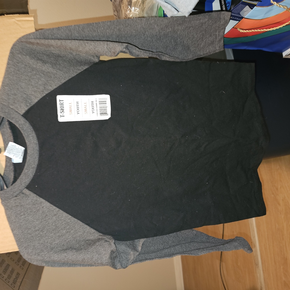 Black and Gray Raglan T-Shirt